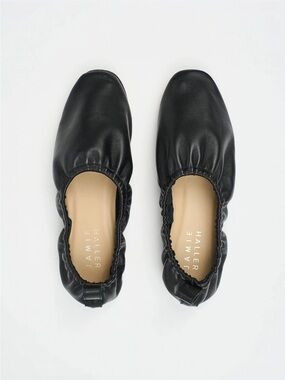 NWB Jamie Haller Elastic Slipper in Black Leather